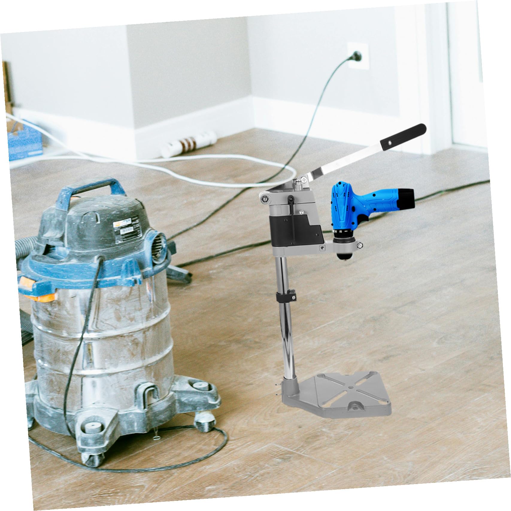 BESTonZON Affilatore Per Raschietto Trapano a Mano Manuale Tavolo Da Lavoro Portatile Supporto Per Trapano a Colonna Pilastro Corridore Del Letto Basamento in Alluminio Trapano Elettrico