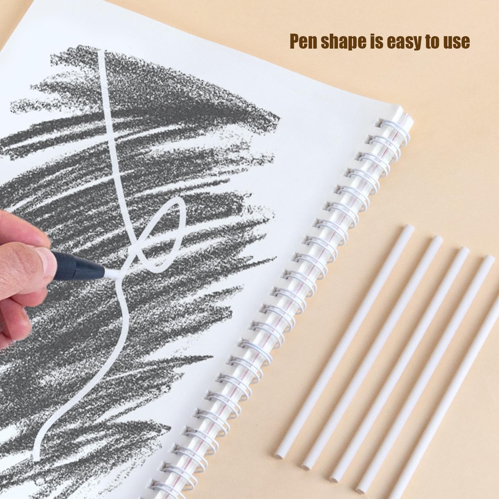 Gomma da cancellare di precisione 3,8 mm penna retrattile punta sottile 5 ricariche per artisti disegni schizzi