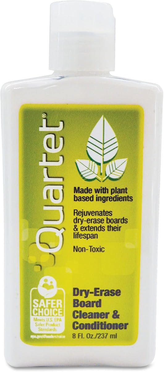 Quartet 551 Whiteboard Conditioner/Cleaner for Dry Erase Boards, 8 oz Bottle