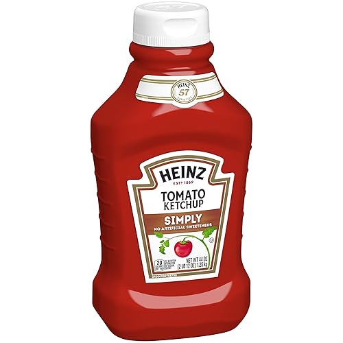 Vista 38 de Heinz Simply Tomate Ketchup sin edulcorantes artificiales, botella de 19 onzas