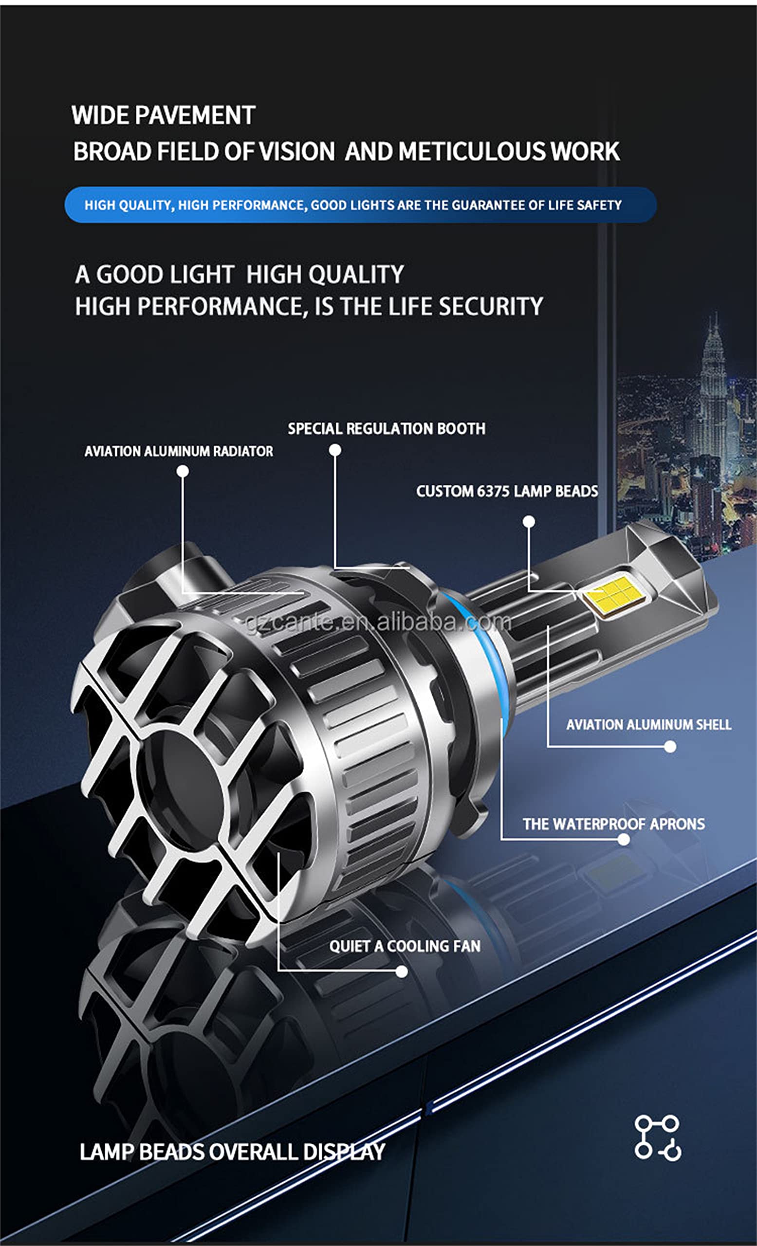 Bombillas LED, 150 W, 22000 Lúmenes, 600% Superbrillantes, Luz Blanca Fría, Haz Alto/Bajo, Con Ventilador Turbo De 20000 RPM, Plug And Play, Paquete De 2,H1