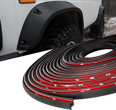 34FT Fender Flare Rubber Seal, T-Style Wheel Edge Trim Gasket