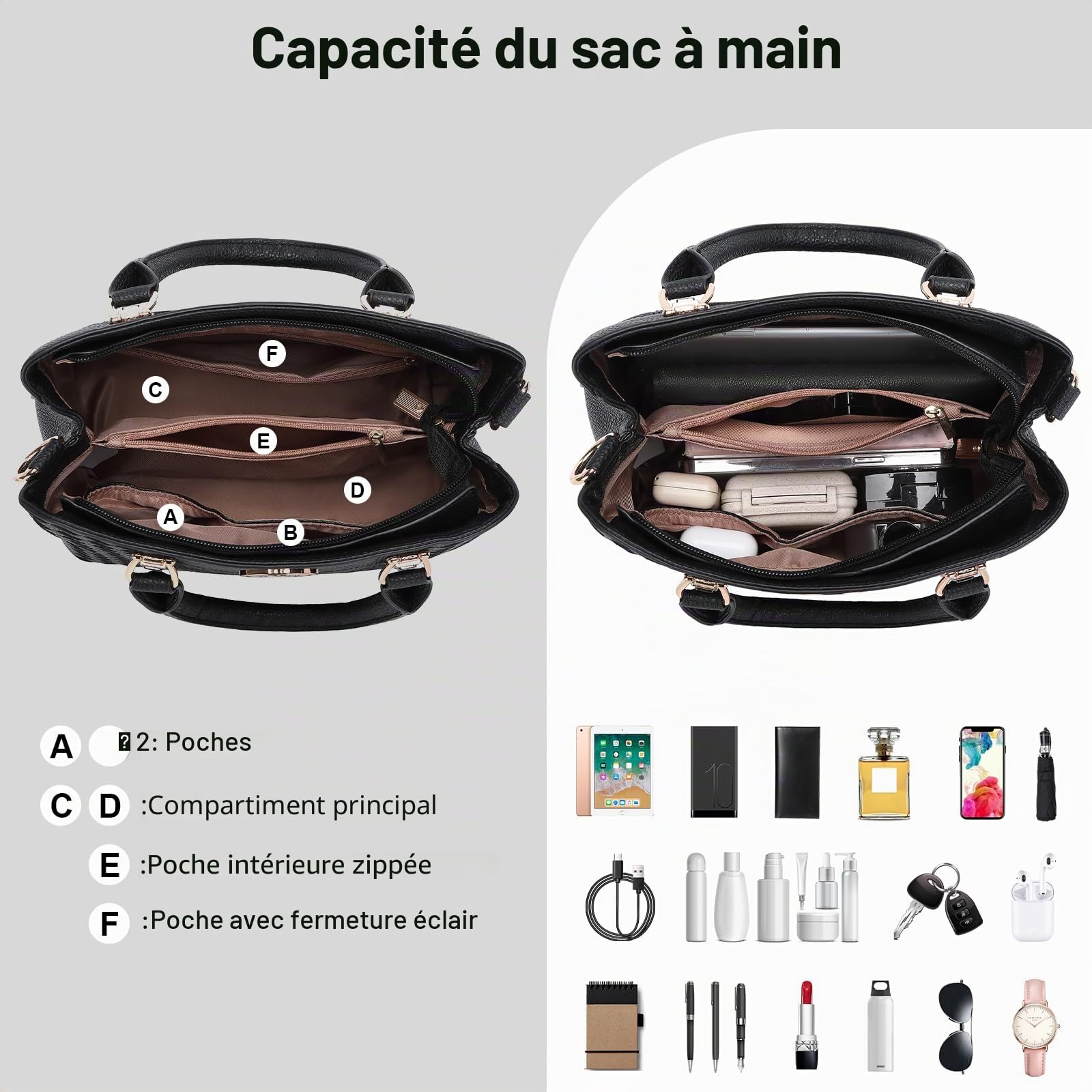Miss Lulu Handbag Sac à main Femme (lot de 1)