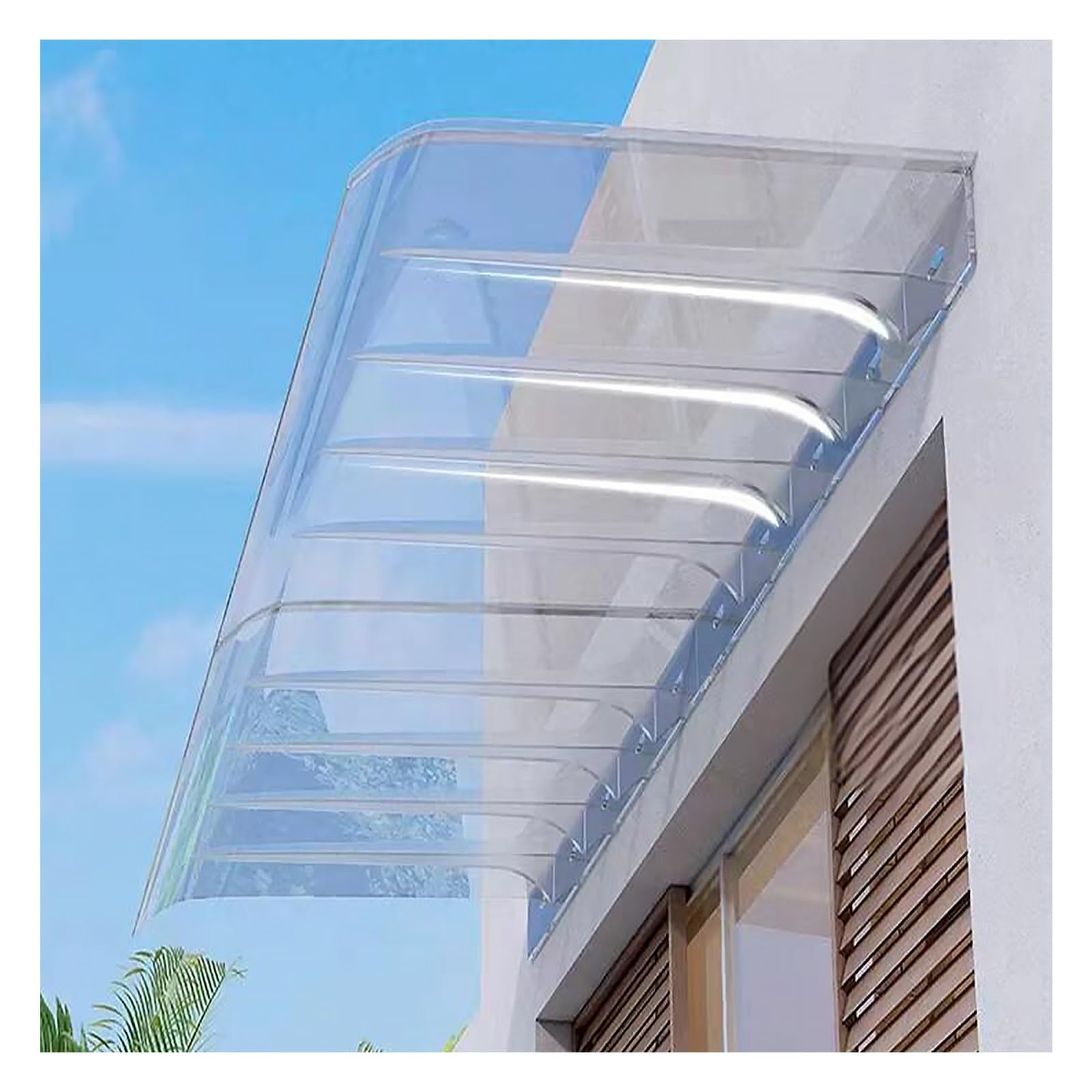 Invisible Rain Shelter Cover,Window Awning Outdoor Front Door Canopy Awnings,UV/Rain/Snow Protection Polycarbonate Sheet Overhang Canopy,for Doors,Windows,Patio(W35*L50cm/W13.7*L19.6in)