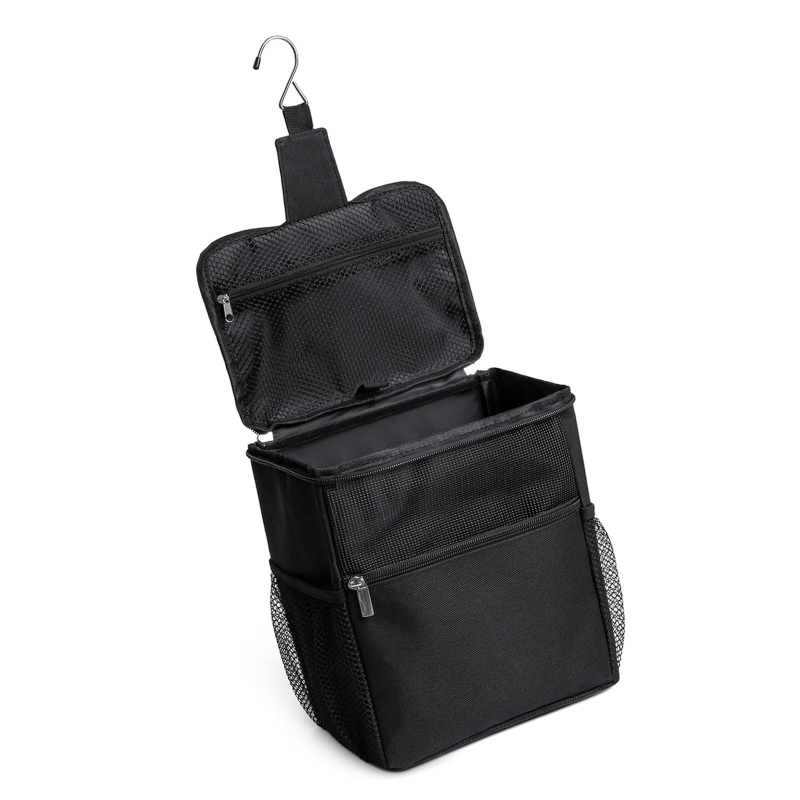 hogtnd Hanging Storage Bag with Reinforced PP Base and Multiple Sections for Efficient Bathroom Organisation, Travel Bathroom Planner