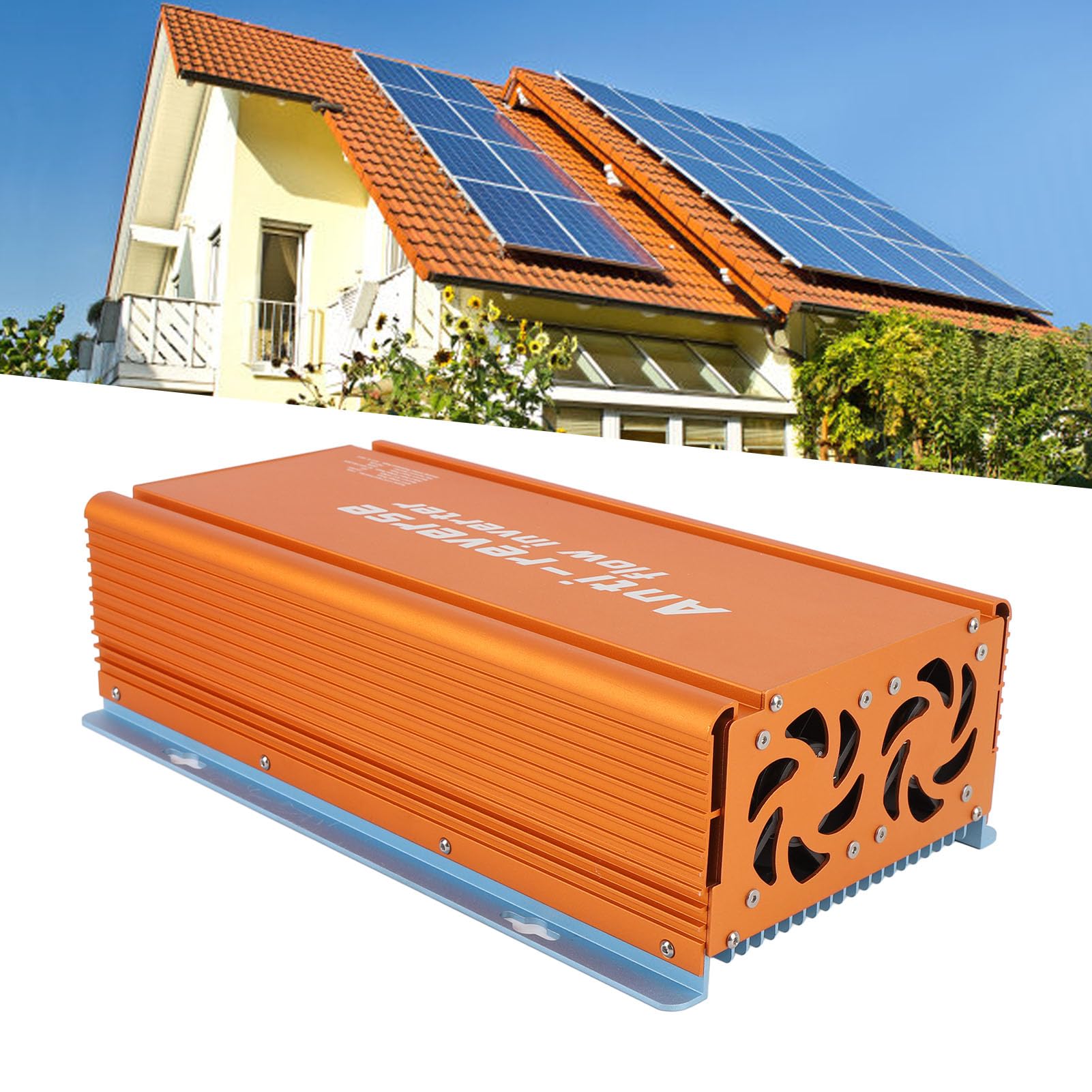 Eujgoov Inverter per Collegamento Alla Rete da 1000 W, Inverter di Energia Solare con MPPT, Monitoraggio WiFi, Antiriflusso per il Fotovoltaico Domestico (230V)