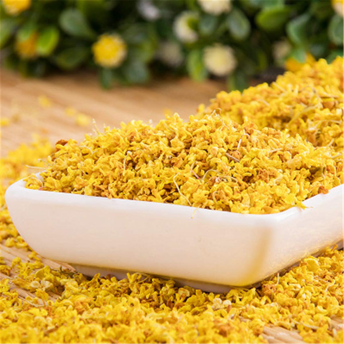 Tisane Thé vert Thé aux fleurs d'Osmanthus doux Fleur naturelle Flos Floraison (500g)