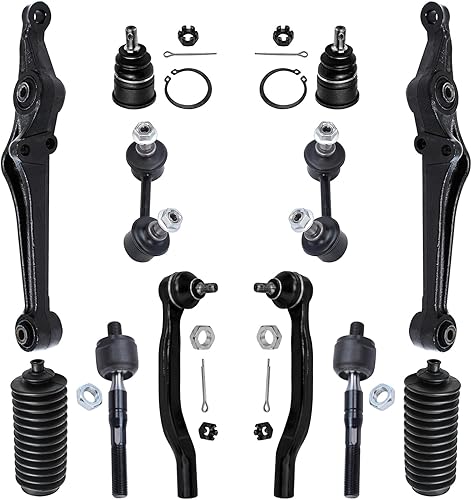 Miniatura 92 de Detroit Axle - Kit de suspensión frontal de 12 piezas para Toyota Corolla 2003 2004 2005 2006 2007 2008, 2 brazos de control inferiores, 2 rótulas