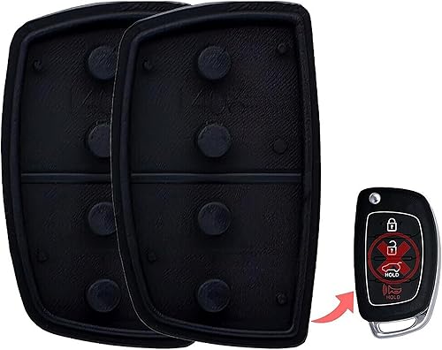 Miniatura 2 de 2 botones de goma para llavero de repuesto, compatibles con vehículos Hyundai, MPN TQ8-RKE-3F04-05