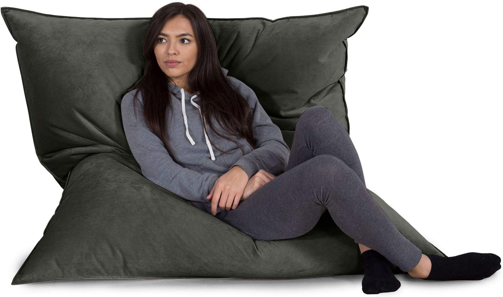 Lounge Pug CORD EXTRA Large Bean Bag Floor Cushion XXL Beanbag