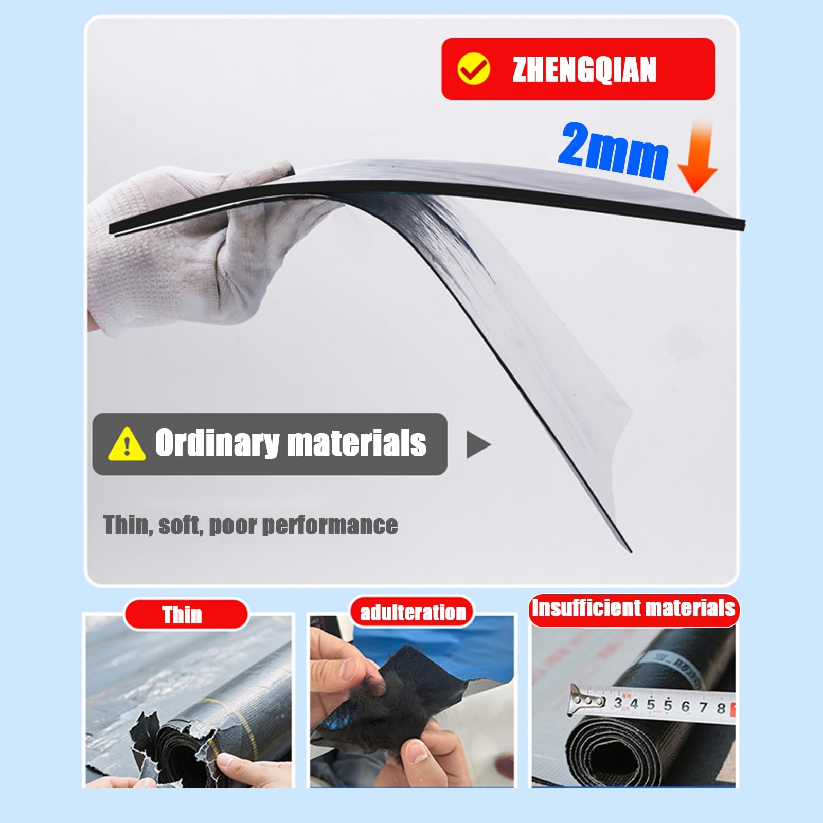 Cinta de reparación de techo impermeable, lámina de aluminio, fácil aplicación para sellos de fugas en techos, ventanas, entradas