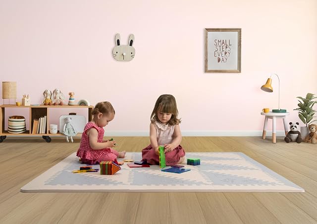 Foto 2 de 8 de LuBabymats - Alfombra Puzzle Infantil de Goma EVA, Suelo Extra Acolchado para Bebés. Medida: 161x161 cm.…