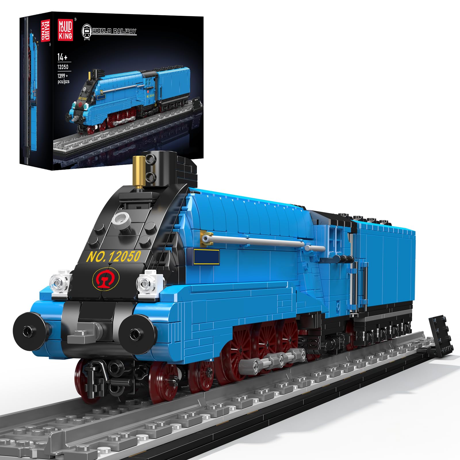 Mould King 12050 Mallard A4 4468 Steam Locomotive Kit