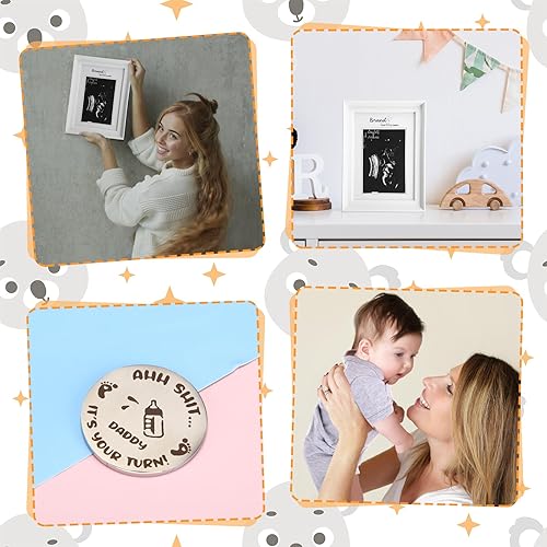 Miniatura 6 de Chuarry 10 piezas de regalos de embarazo para padres primerizos, nuevas mamás, mujeres, regalos de revelación de género, baby shower, 20 onzas, para