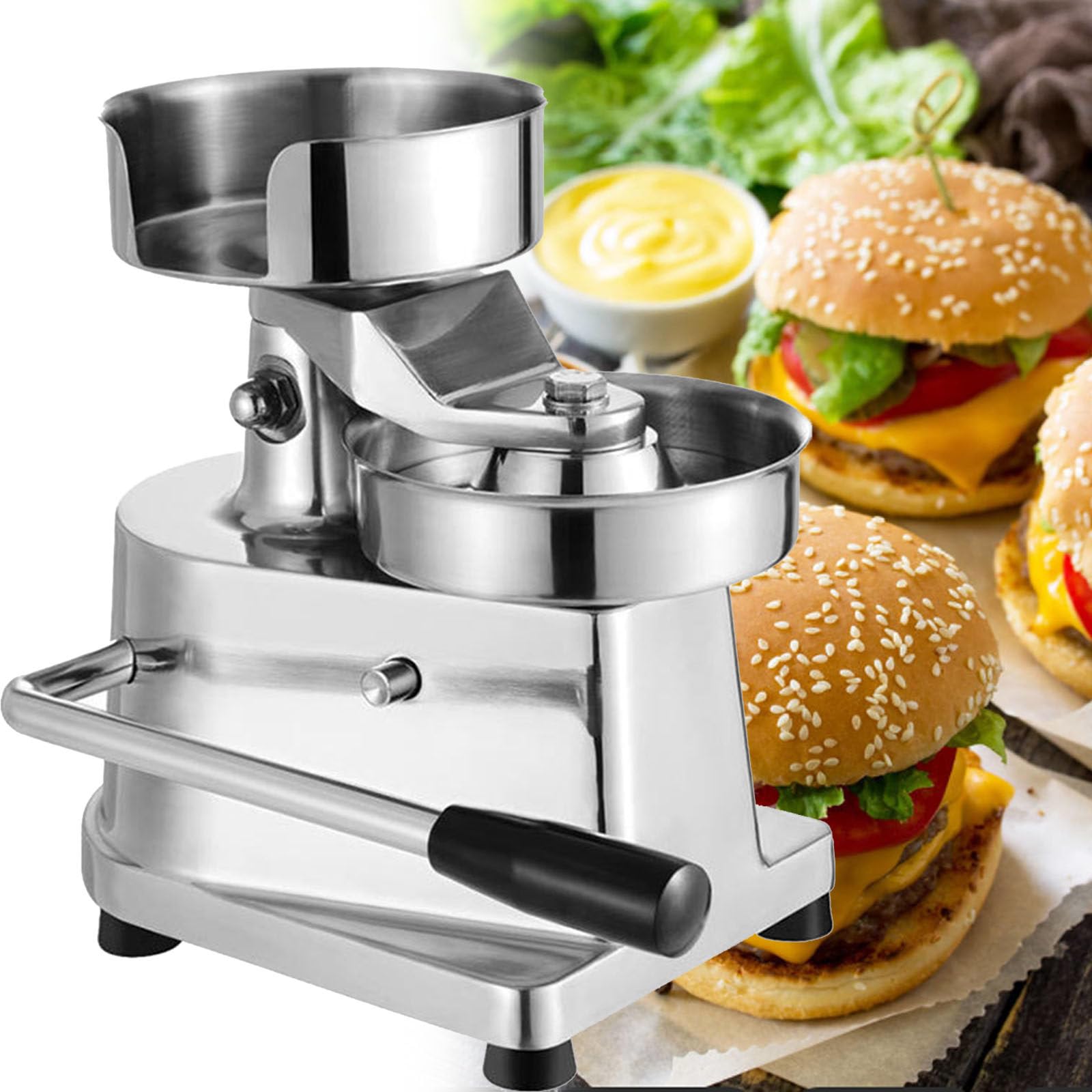 PtaTritious Commercial Burger Press Patty Maker, Hamburger Patty Maker,meat patty maker 10cm