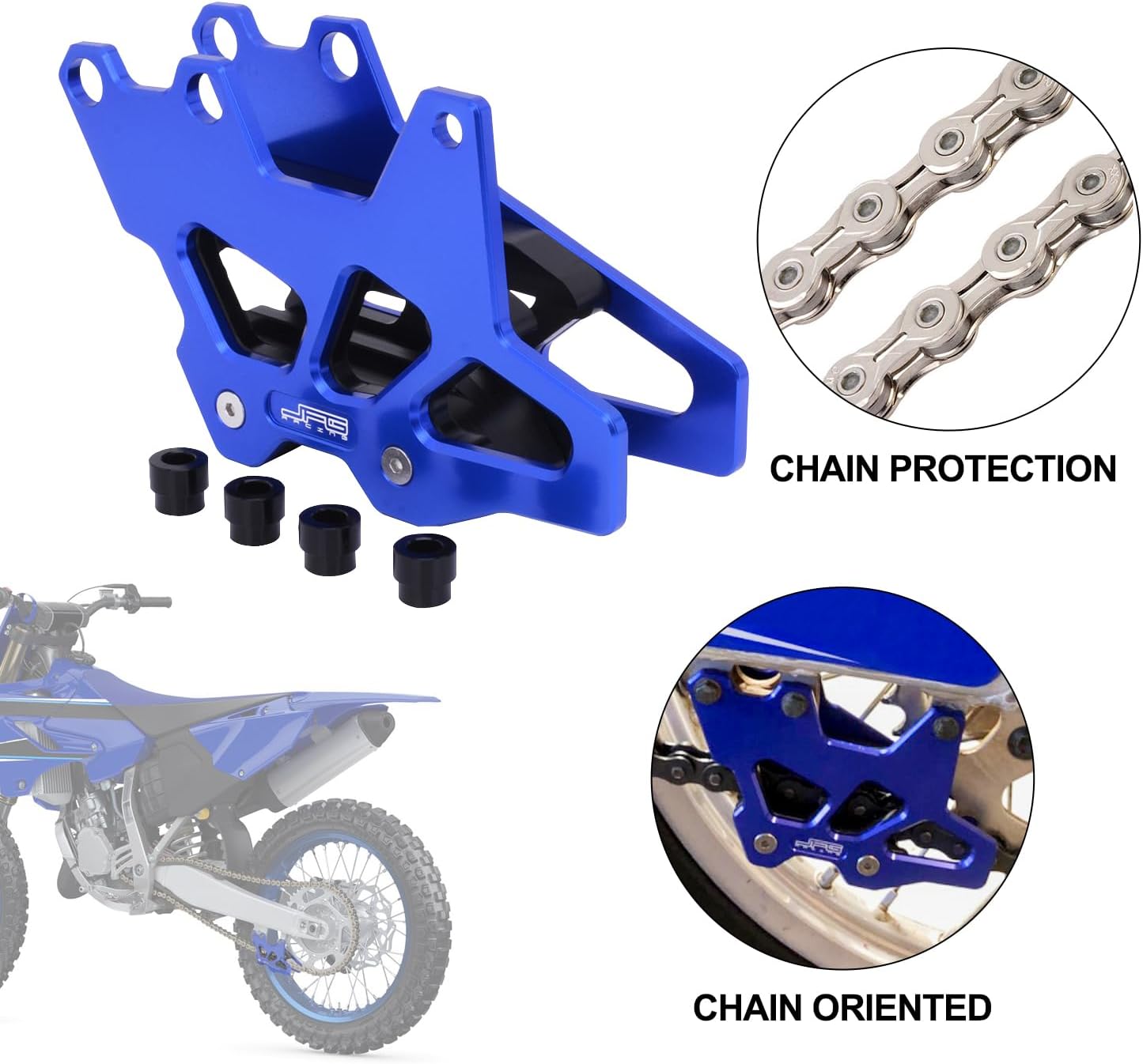 AnXin Motorcycle Chain Guide Guard Protection CNC for YZ125 YZ250 YZ250F YZ400F YZ426F YZ450F DRZ400 DRZ400E DRZ400S DRZ400SM WR250F WR400F WR426F WR450F Blue