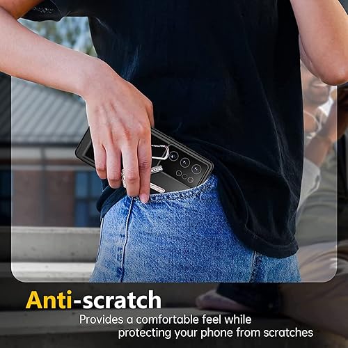 Vista 20 de Oterkin Funda impermeable para Samsung Galaxy S21 con protector de pantalla integrado, a prueba de polvo, a prueba de golpes, 360, carcasa Negro