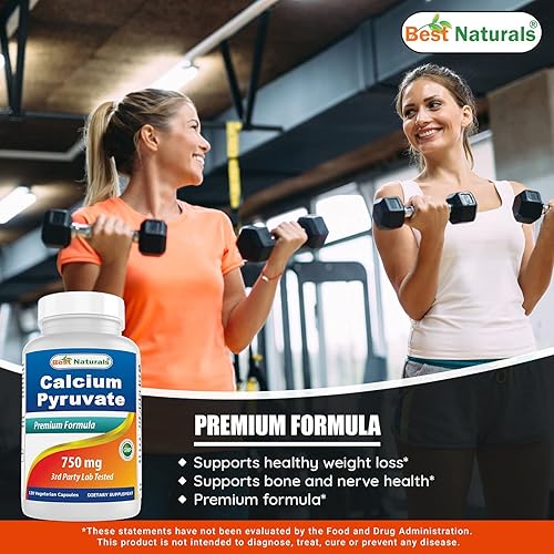 Miniatura 5 de Best Naturals - Piruvato de calcio (750 mg, 120 cápsulas (paquete de 3)