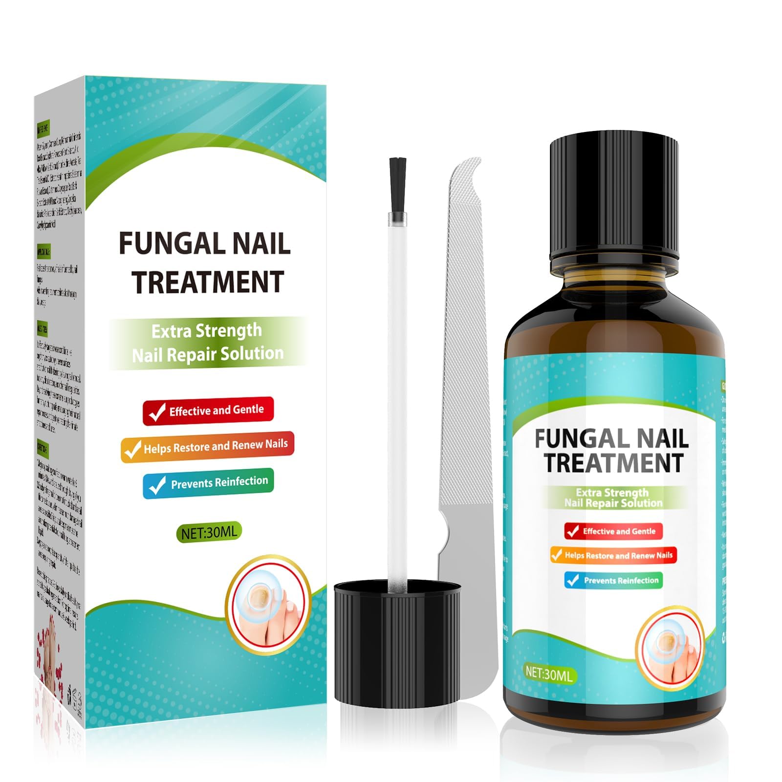 Rouclo Nagelpflege Serum mit Keratin & Teebaumöl, 30ml – Für Hände & Füße | Nagelöl mit Teebaumöl & Keratin – Für gepflegte, glatte Nägel – Sanfte Formel für die tägliche Pflege