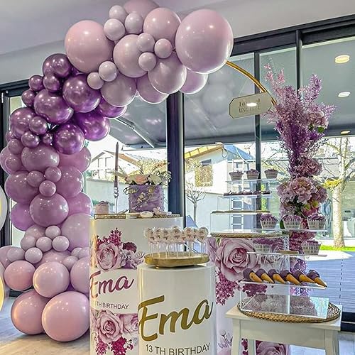 Vista 281 de PartyWoo Globos de color rosa claro, 100 globos de látex de color rosa pálido pastel de 12 pulgadas para graduación, boda, baby shower, revelación