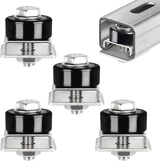 Trolley Roller Wheels Limit Trolley Assembly Positioning for Unistrut Strut Channel for 1-5/8" Wide and All 1-5/8" or Taller Strut Channel (Pack of 4)