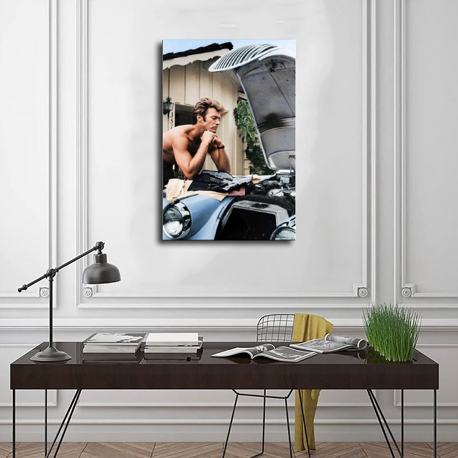 Poster Toile Clint Eastwood Gran Torino - Impression Haute Qualité, Toile Sans Cadre 30x45 Cm - Décoration Murale Poster Toile Clint Eastwood Gran Torino - Impression Haute Qualité, Toile Sans Cadre 30x45 Cm - Décoration Murale