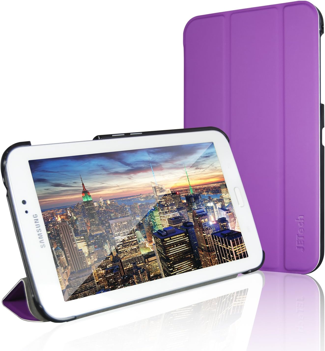 JETech Slim-Fit Smart Case for Samsung Galaxy Tab 3 7-Inch, Purple