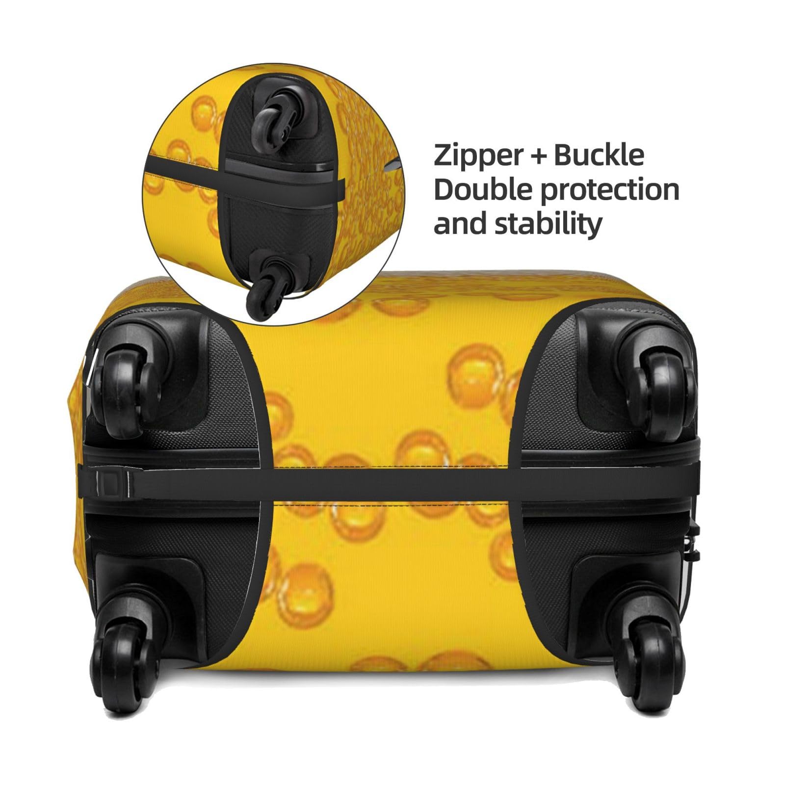 Kofferhoezen, 76 cm (76 cm) bagagehoes, kofferbeschermhoes, trolleyafdekking, grote beschermende bagage koffer voor koffer, bagage
