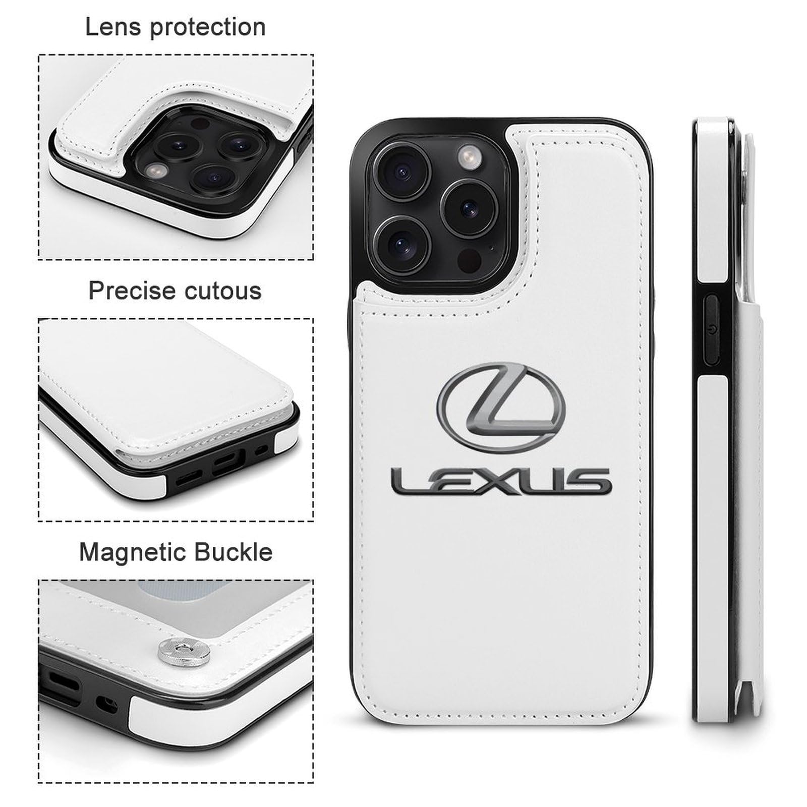 Lexus レザー iPhoneケース カードポケット付き Lexus レザー iPhoneケース カードポケット付き