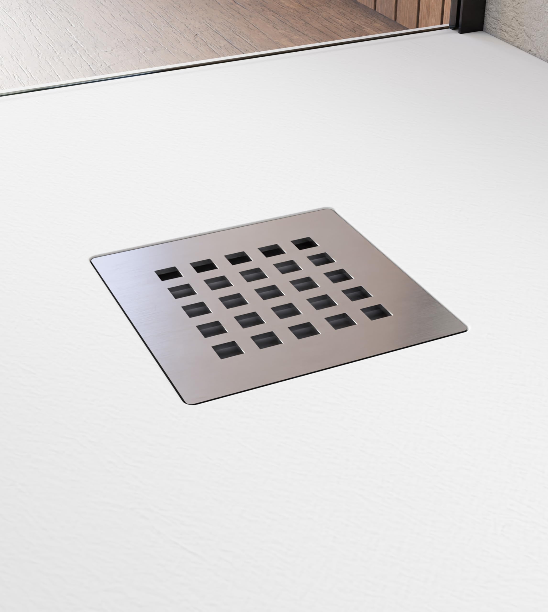 BELLOBATH Plato de Ducha de Resina Antideslizante Blanco 70 X 90 cm