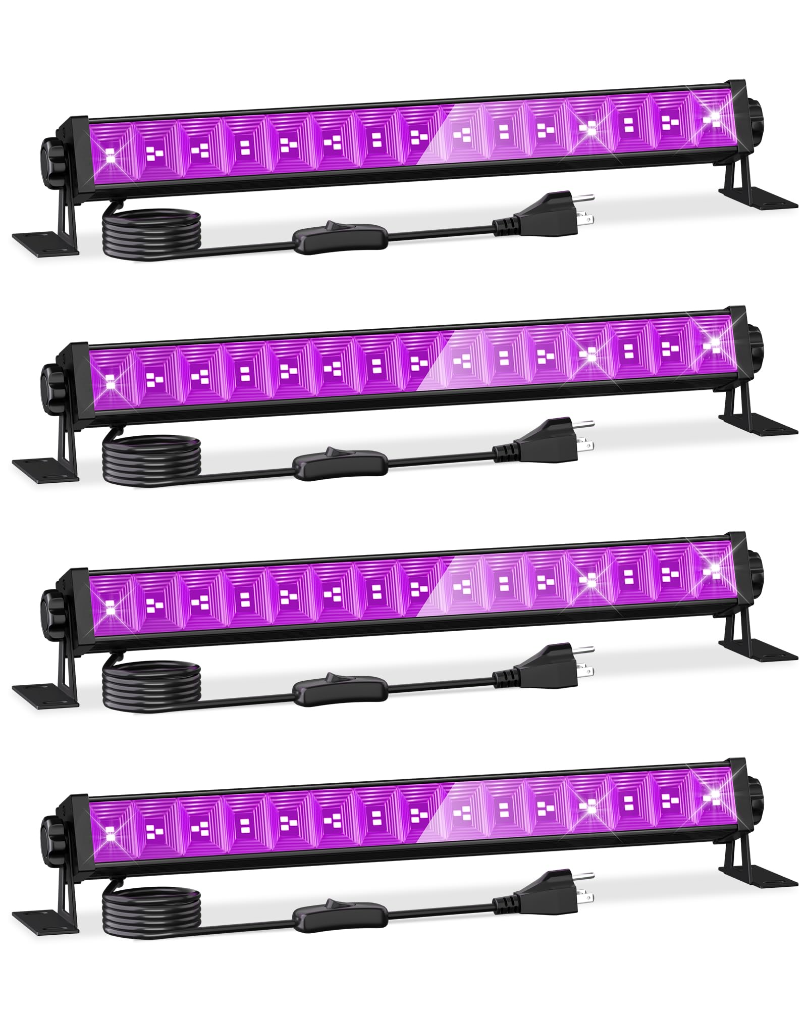 blackbox ultraviolet2 LED無しVer. YQNLIFA 4 Pack LED Black Lights, Blacklight Bars with Plug+