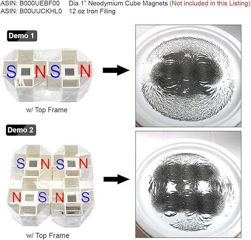 Miniatura 4 de Polvo de hierro de imán, CMS Magnetics, 12 onzas para educación