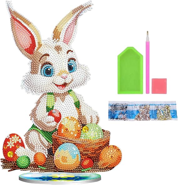 NKEM Gem Painting Easter, Unique DIY Diamond Painting Easter, Kids' Mosaic Kits