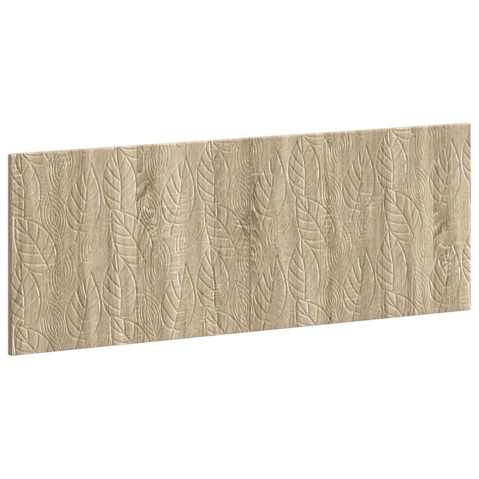 vidaXL Tête de lit Murale Delft Chêne Sonoma Bois d'ingénierie, Tête de lit Murale Moderne, résistante à l'humidité, avec Rangement, Design Compact pour Une Chambre stylée