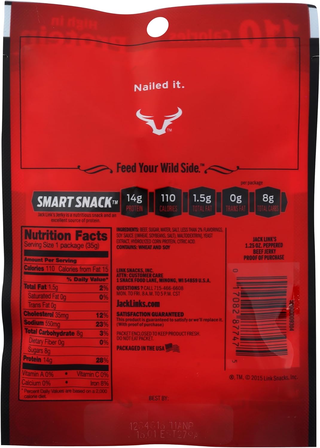 JA LINKS 10000008421 Pepp Beef Jerky