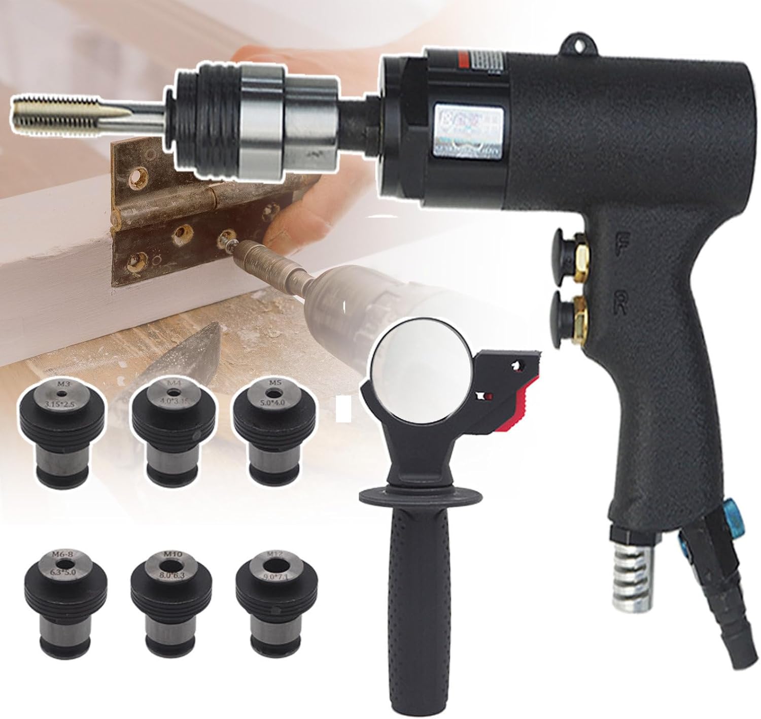 UPIKIT M3M12 HandHeld Air Tapping Gun,Pneumatic Tapping Machine,57