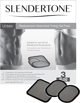Slendertone Ab Belts Gel Pads - Black