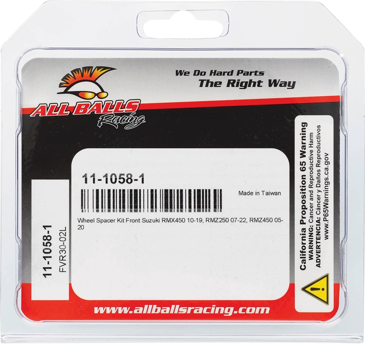 All Balls Racing 11-1058-1 Wheel Spacer Kit Compatible with/Replacement For Suzuki RMZ 250 2007-2016, RMX 450 2010-2011, RMX450Z 2017, RMZ 450 2005-2016, RMZ250 2017, RMZ450 2017