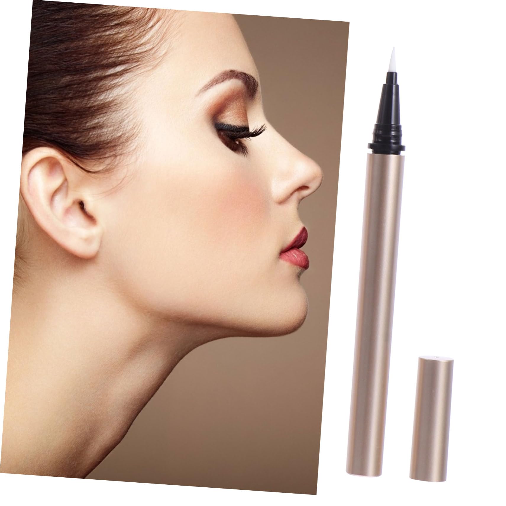 POPETPOP 5 piezas Tubos Rellenables para Delineador de Ojos Envases Líquidos Vacíos para Maquillaje Aplicadores con Bola para Delineador Líquido para Tiendas y