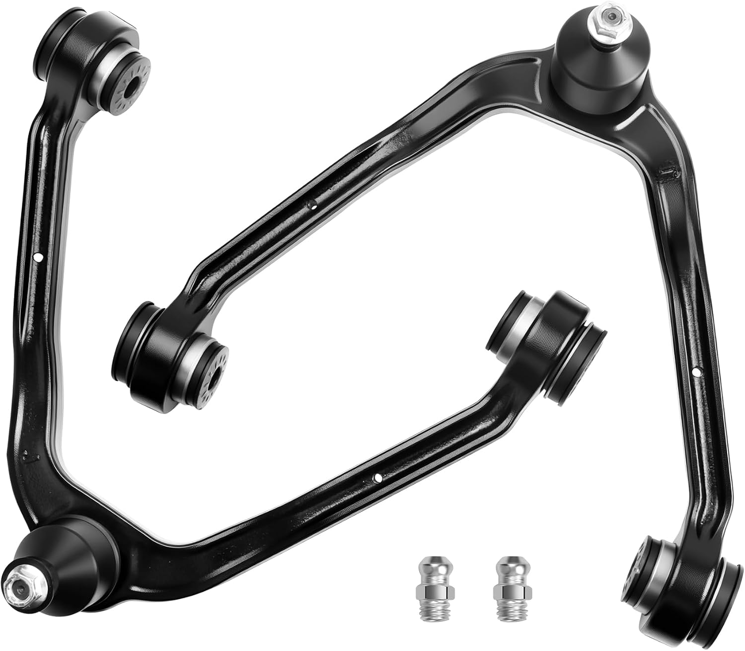 2Pcs Front Upper Control Arm with Ball Joint Compatible with 1999-2006 Chevy Silverado 1500 Tahoe Express Avalanche Suburban GMC Sierra Yukon XL Cadillac Escalade ESV EXT Replaces K80826, K80942