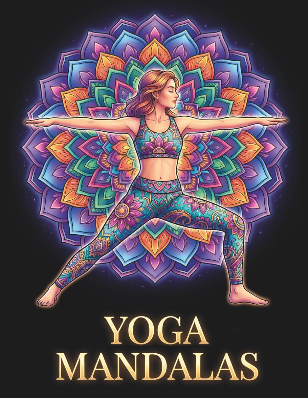 Yoga Mandalas Coloring Book for Adults: Relaxing Mandalas and Yoga Poses for Mindful Coloring