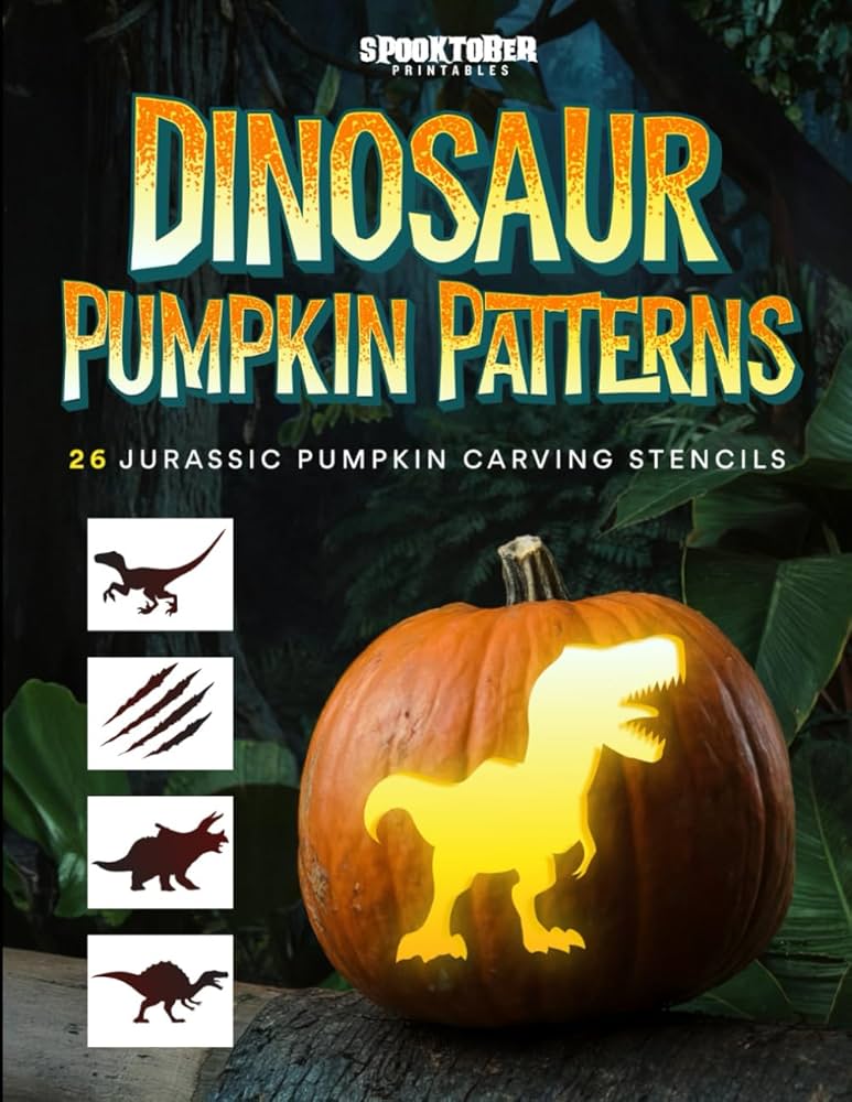 dinosaur-pumpkin-patterns-26-jurassic-pumpkin-carving-stencils-including-t-rex-velociraptor-triceratops-spinosaurus-and-more-spooktober-pumpkin-carving-printables-spooktober-9798337628714-amazon-com-books for Halloween Pumpkin Patterns Free Printable Dinosaur Pumpkin Patterns: 26 Jurassic Pumpkin Carving Stencils including T-Rex, Velociraptor, Triceratops, Spinosaurus, and More! (Spooktober Pumpkin Carving): Printables, Spooktober: 9798337628714: Amazon.com: Books for Halloween Pumpkin Patterns Free Printable