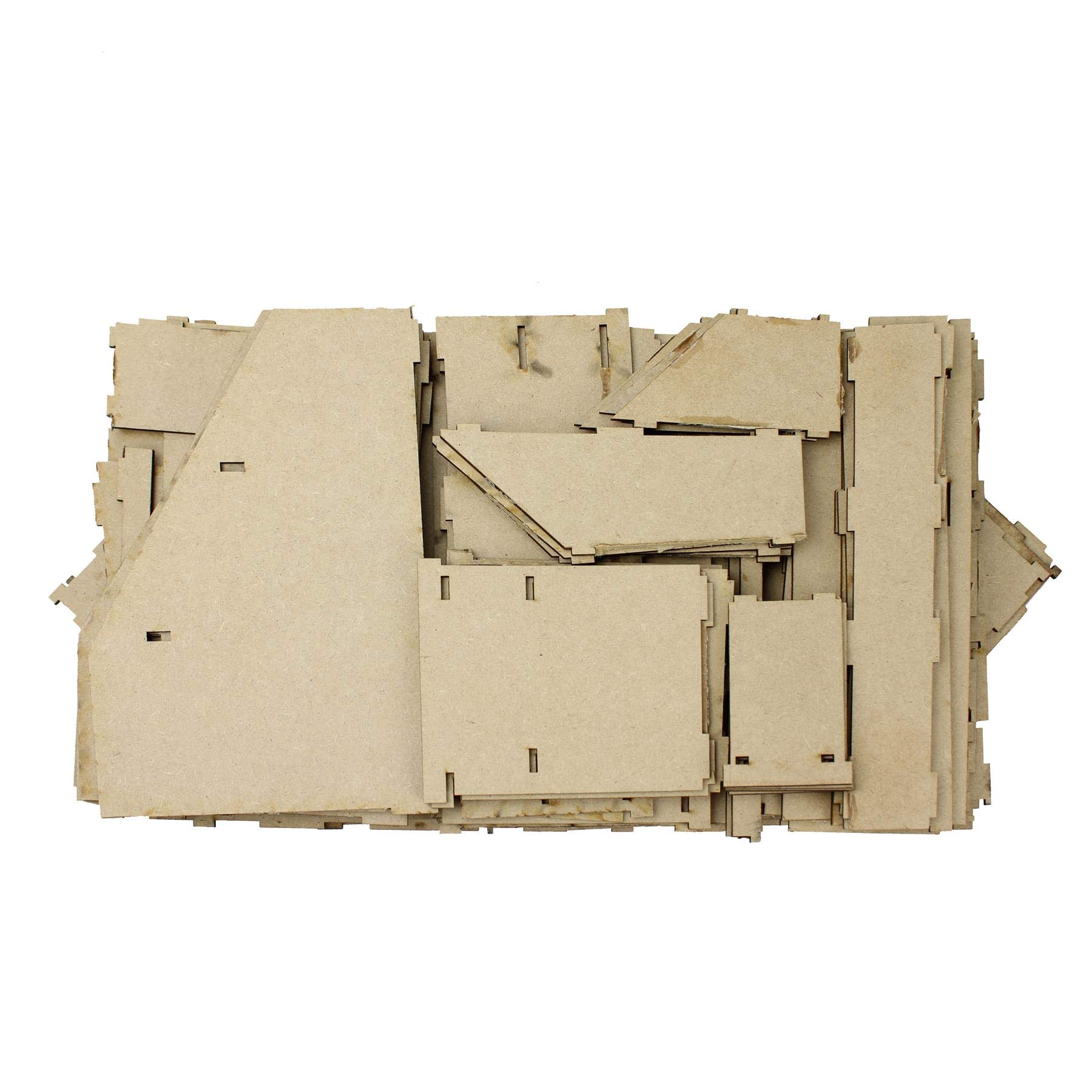 War World Gaming Modułowa stacja lakiernicza MDF – narożnik – miniaturowe malarstwo miniaturowe figurki diorama kolej kolejowa modelowanie hobbyści
