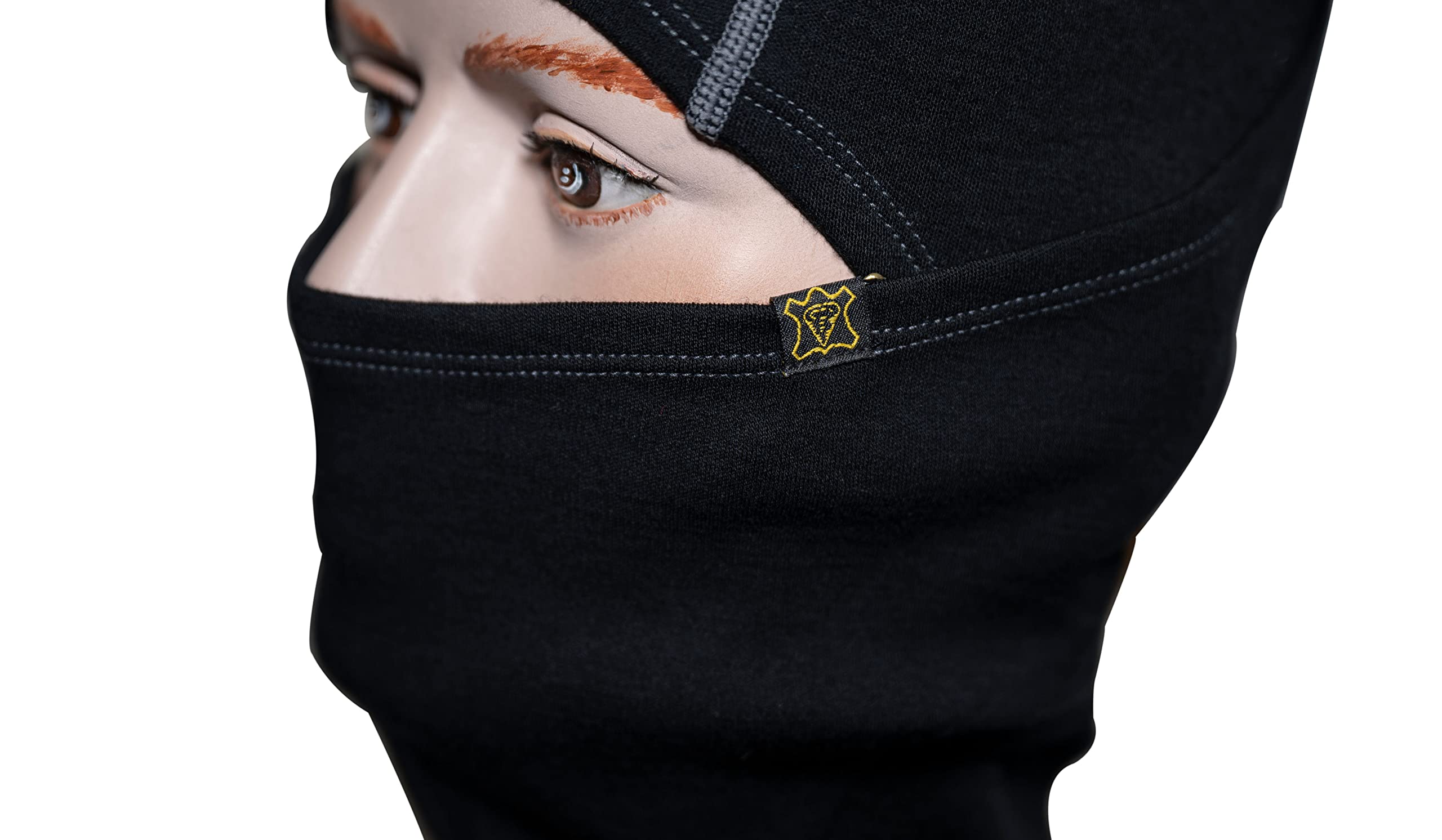 Goldtop Sturmhaube aus 100 % Merinowolle, Thermo-Gesichtsmaske, multifunktional, für Ski/Motorrad