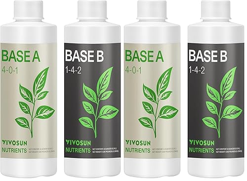 VIVOSUN Liquid Nutrients Base A & B Bundle, Grow Big