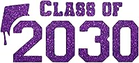 Vista 15 de Class of 2030 Iron On Decal, Graduation Shirt Transfer, Graduate Tshirt Patch, DIY Crafts, Graduation Cap, Pick Size and Color, Iron-On Almost Old