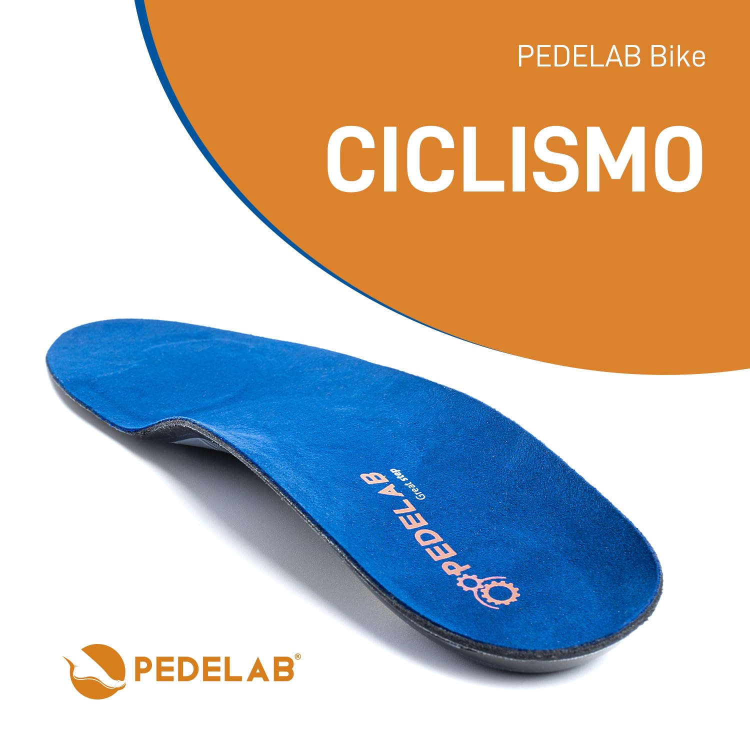 Pedelab Sport Bike | Plantari Ortopedici Sportivi per Ciclisti, Misure L 41-42 | Solette Scarpe Ciclismo Strada e MTB | Supporto Piede e Ginocchio, Comfort e Efficienza | Per Piede Piatto, Valgo