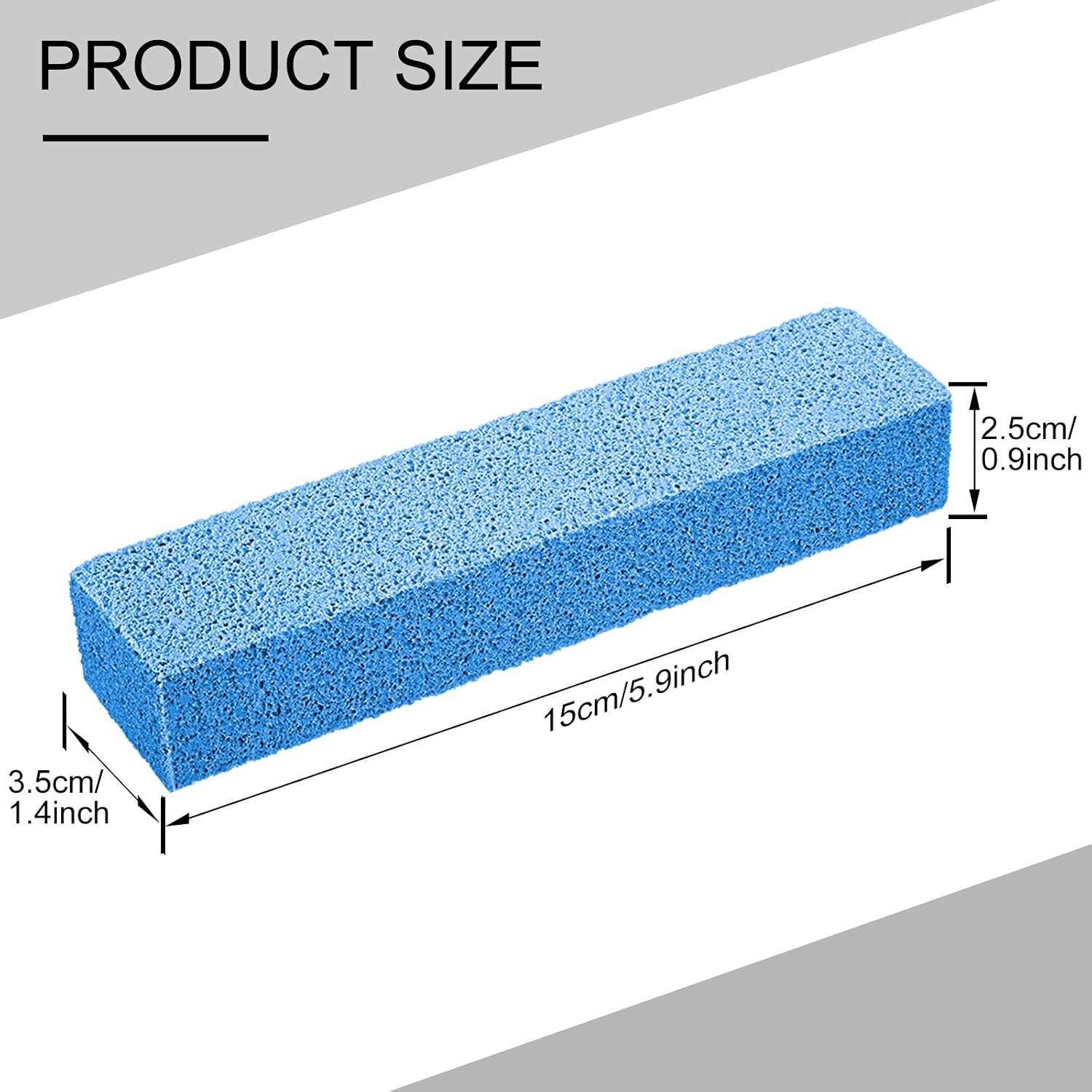 Norme 30 Pack Pumice Stones for Cleaning, Toilet Bowl Cleaner Stick, Blue image 2