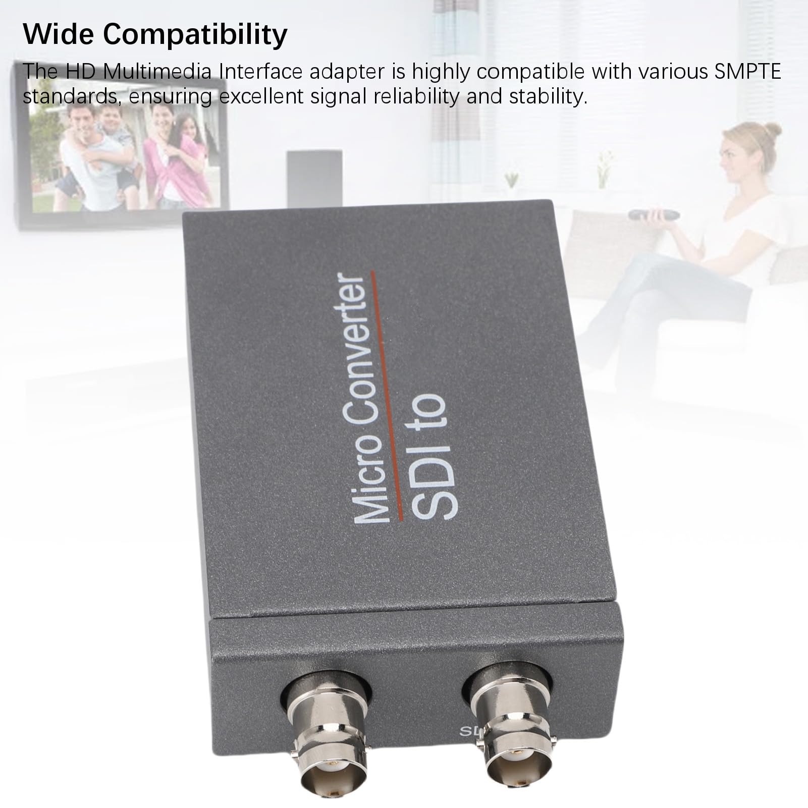 Cuifati Convertitore SDI a, Adattatore Video con Uscita SDI, per Proiettore Fotocamera 720P 1080i 1080p 30Hz 50Hz 60Hz