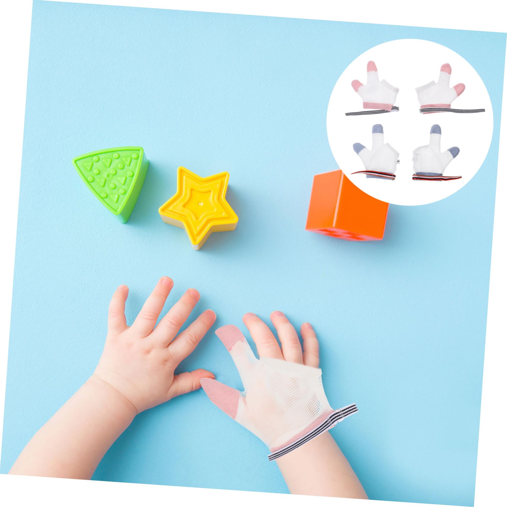 ibasenice 8paare Daumenlutschen Stop Handschuhe Für Kleinkinder Atmungsaktive Fingerhandschuhe Zum Schutz Vor Daumenlutschen Aus Hochwertigem Schnelltrocknendem Material Für Mehr Und